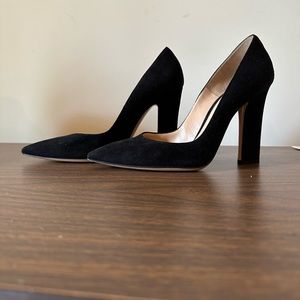 Gianvitto Rossi pump black suede made in Italy EU size 35 like new